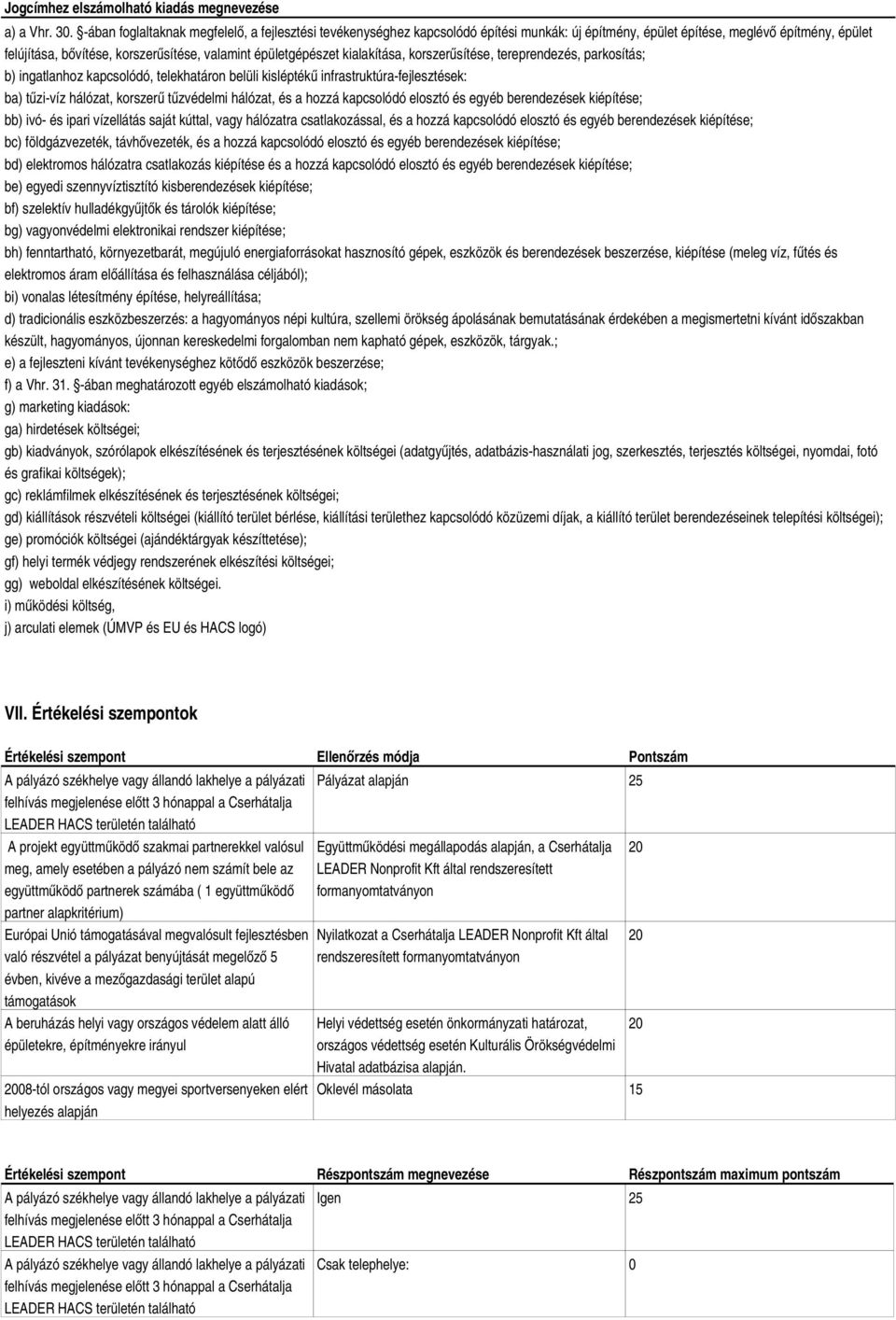 épületgépészet kialakítása, korszerűsítése, tereprendezés, parkosítás; b) ingatlanhoz kapcsolódó, telekhatáron belüli kisléptékű infrastruktúrafejlesztések: ba) tűzivíz hálózat, korszerű tűzvédelmi