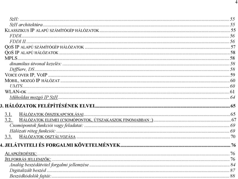 Távközlő Hálózatok (TH) - PDF Ingyenes letöltés