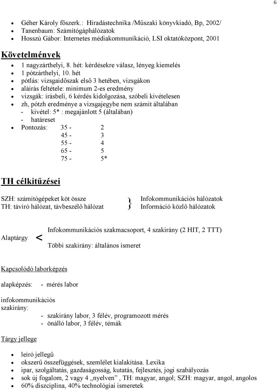 Távközlő Hálózatok (TH) - PDF Ingyenes letöltés