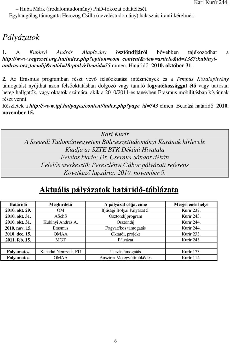 Határidı: 20