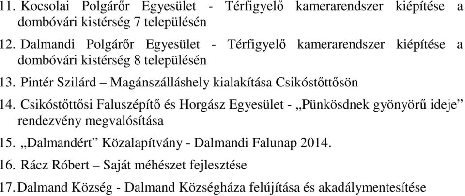 Pintér Szilárd Magánszálláshely kialakítása Csikóstőttősön 14.