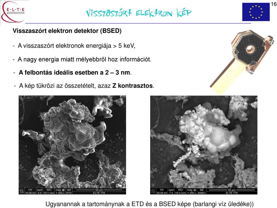 - A felbontás ideális esetben a 2 3 nm.