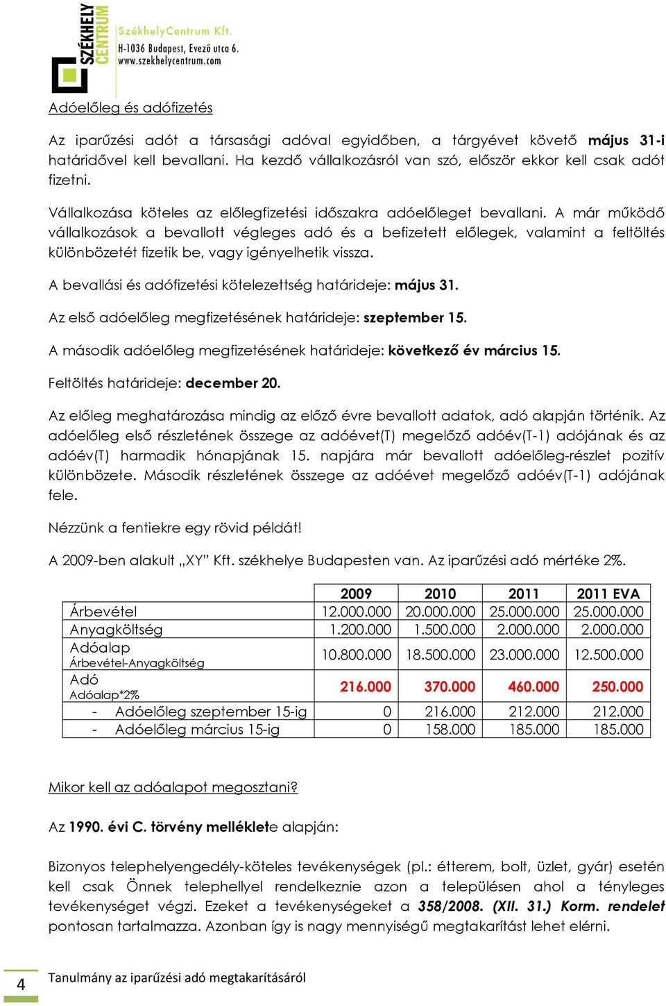 A már működő vállalkozások a bevallott végleges adó és a befizetett előlegek, valamint a feltöltés különbözetét fizetik be, vagy igényelhetik vissza.