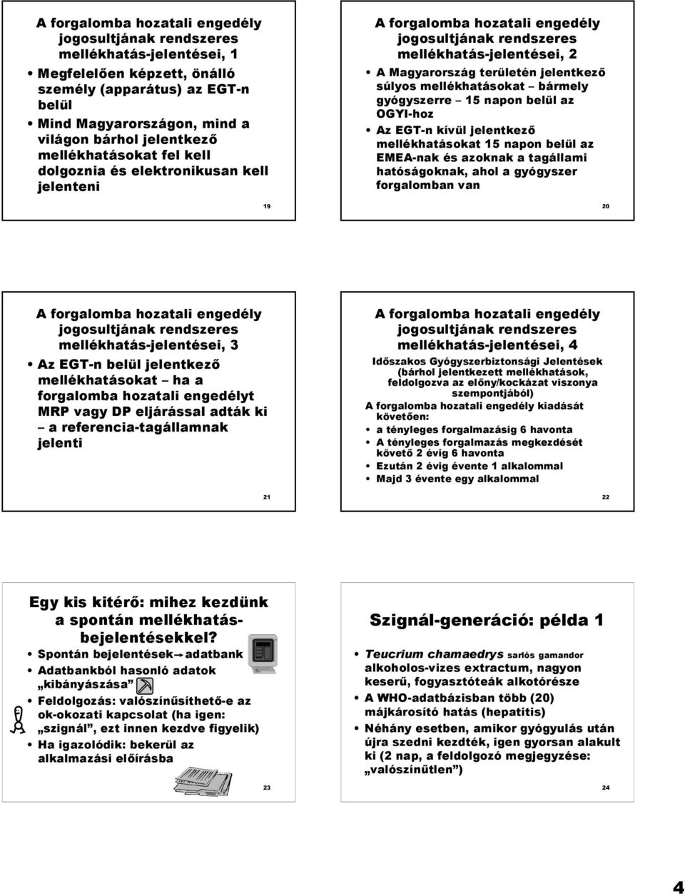 mellékhatásokat bármely gyógyszerre 15 napon belül az OGYI-hoz Az EGT-n kívül jelentkez mellékhatásokat 15 napon belül az EMEA-nak és azoknak a tagállami hatóságoknak, ahol a gyógyszer forgalomban