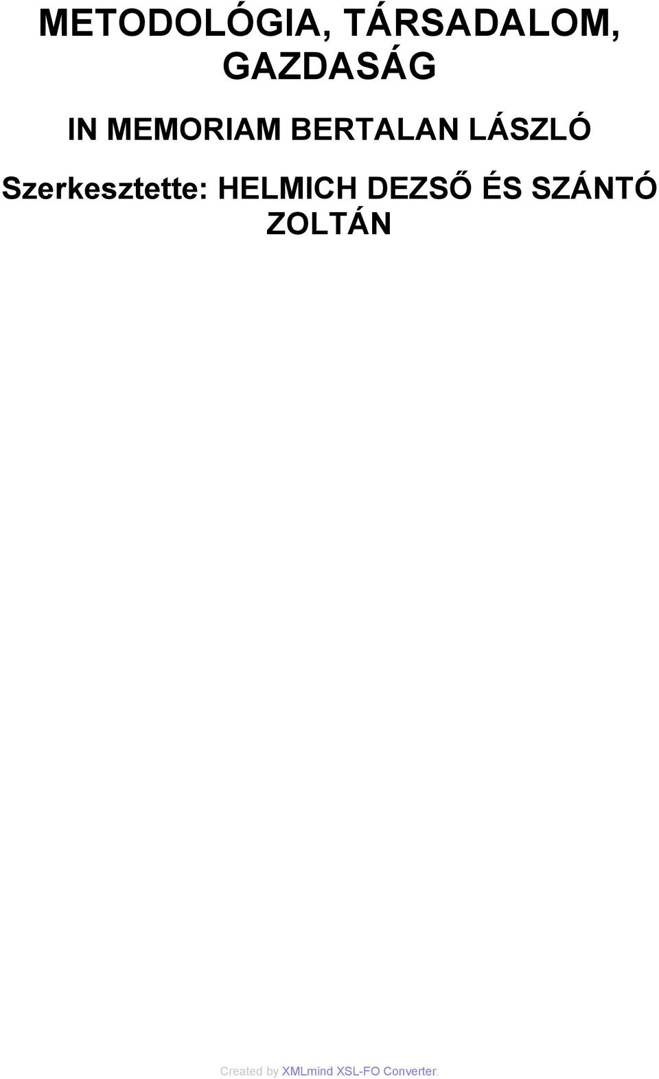 BERTALAN LÁSZLÓ