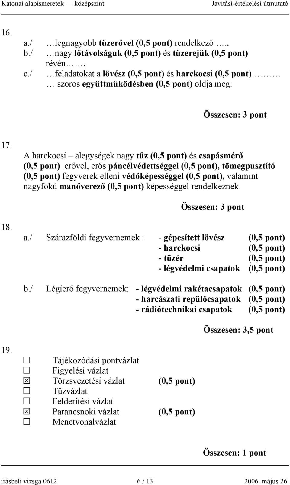 A harckocsi alegységek nagy tűz (0,5 pont) és csapásmérő (0,5 pont) erővel, erős páncélvédettséggel (0,5 pont), tömegpusztító (0,5 pont) fegyverek elleni védőképességgel (0,5 pont), valamint nagyfokú