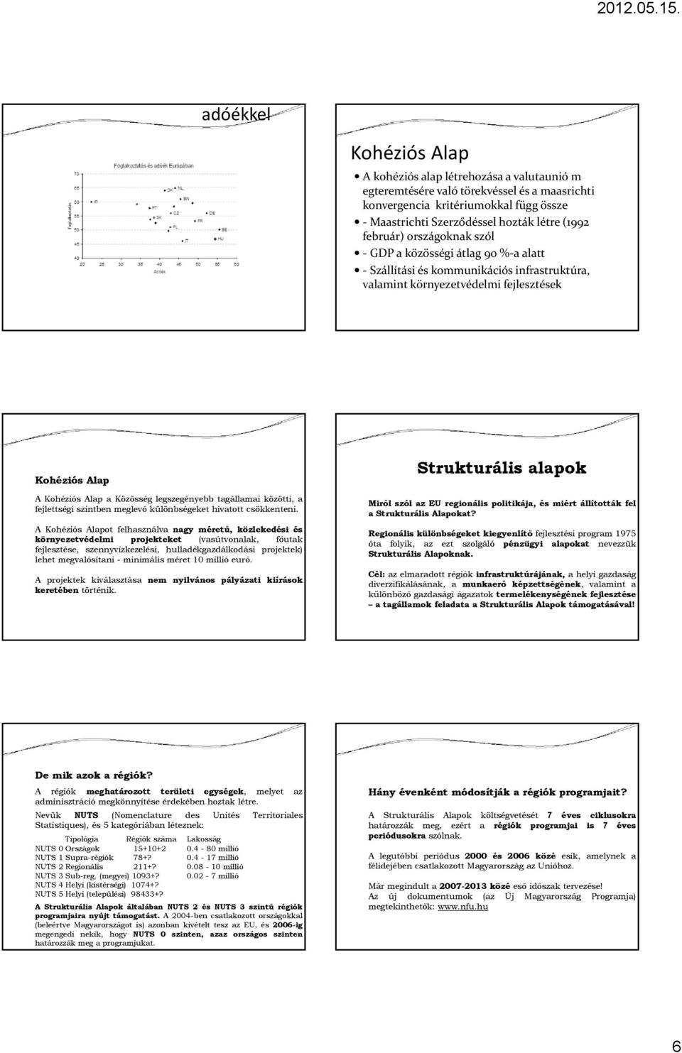 tagállamai közötti, a fejlettségi szintben meglevő különbségeket hivatott csökkenteni.