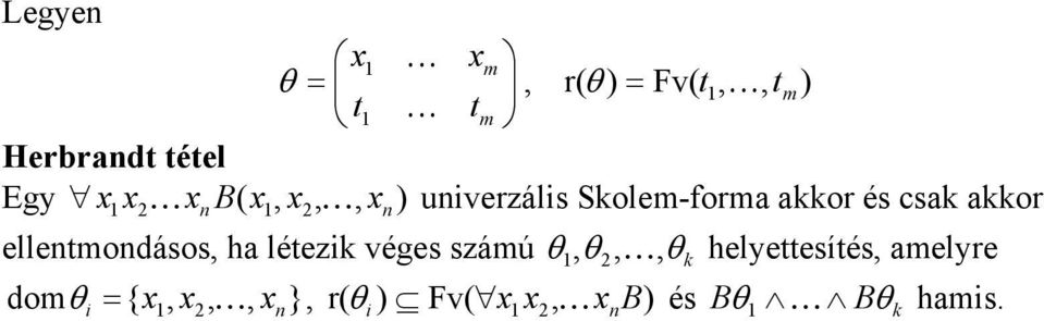 ellentmondásos h léteik véges sámú θ θ2 K θ