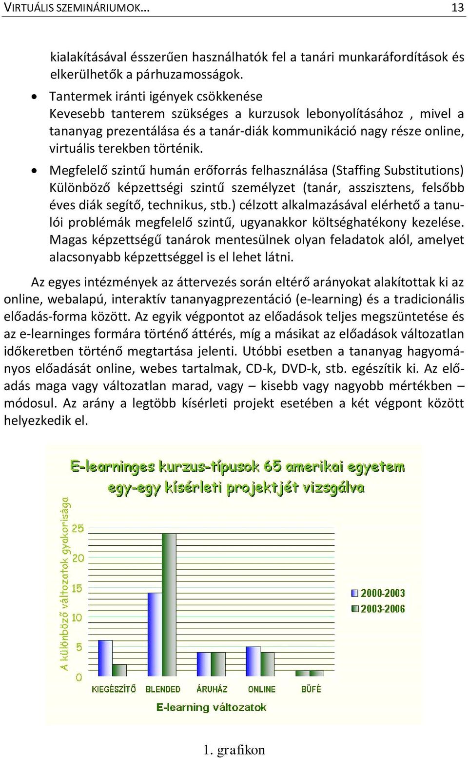 Megfelelő szintű humán erőforrás felhasználása (Staffing Substitutions) Különböző képzettségi szintű személyzet (tanár, asszisztens, felsőbb éves diák segítő, technikus, stb.