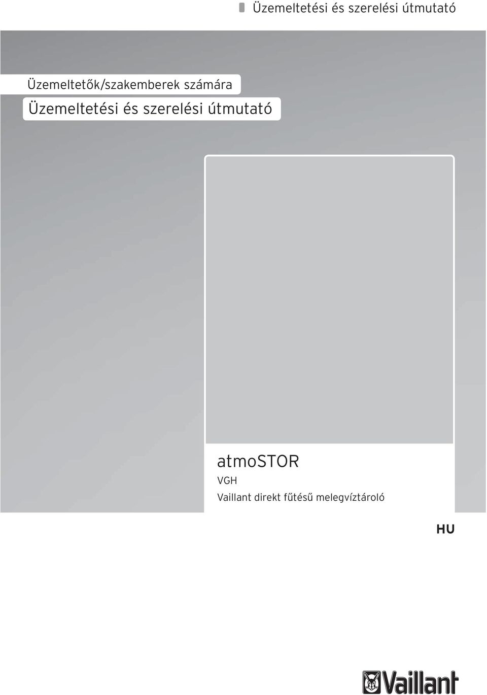 atmostor VGH Vaillant direkt fűtésű