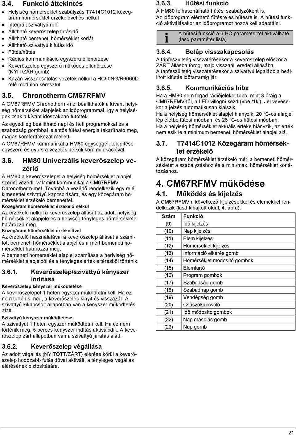 HC60NG/R6660D relé modulon keresztül 3.5.