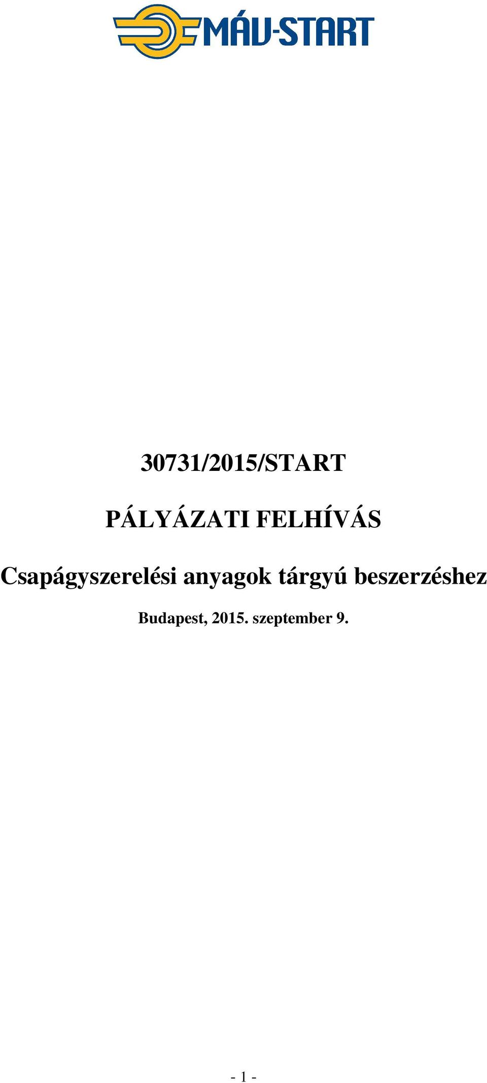 anyagok tárgyú beszerzéshez