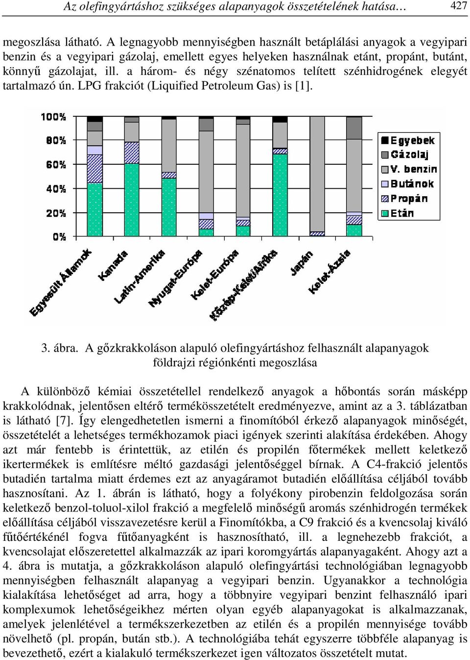 a három- és négy szénatomos telített szénhidrogének elegyét tartalmazó ún. LPG frakciót (Liquified Petroleum Gas) is [1]. 3. ábra.