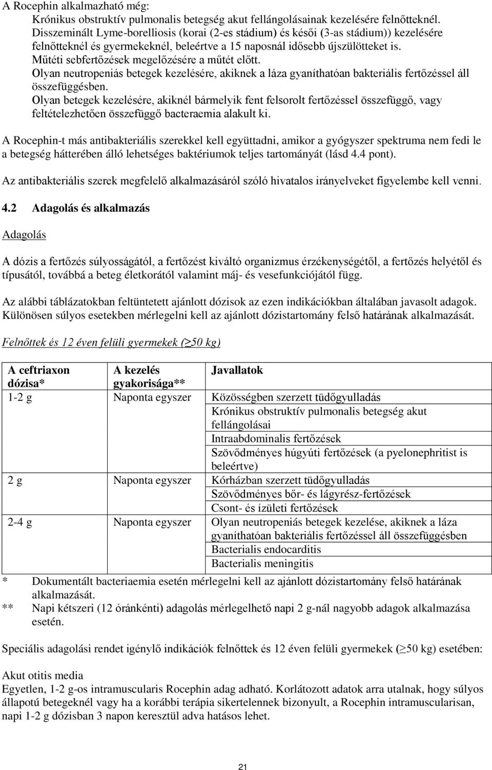 Műtéti sebfertőzések megelőzésére a műtét előtt. Olyan neutropeniás betegek kezelésére, akiknek a láza gyaníthatóan bakteriális fertőzéssel áll összefüggésben.