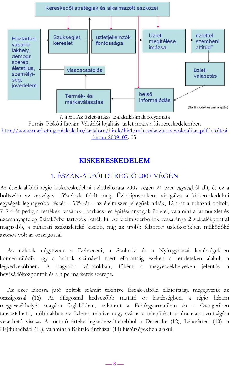 ÉSZAK-ALFÖLDI RÉGIÓ 2007 VÉGÉN Az észak-alföldi régió kiskereskedelmi üzlethálózata 2007 végén 24 ezer egységből állt, és ez a boltszám az országos 15%-ának felelt meg.