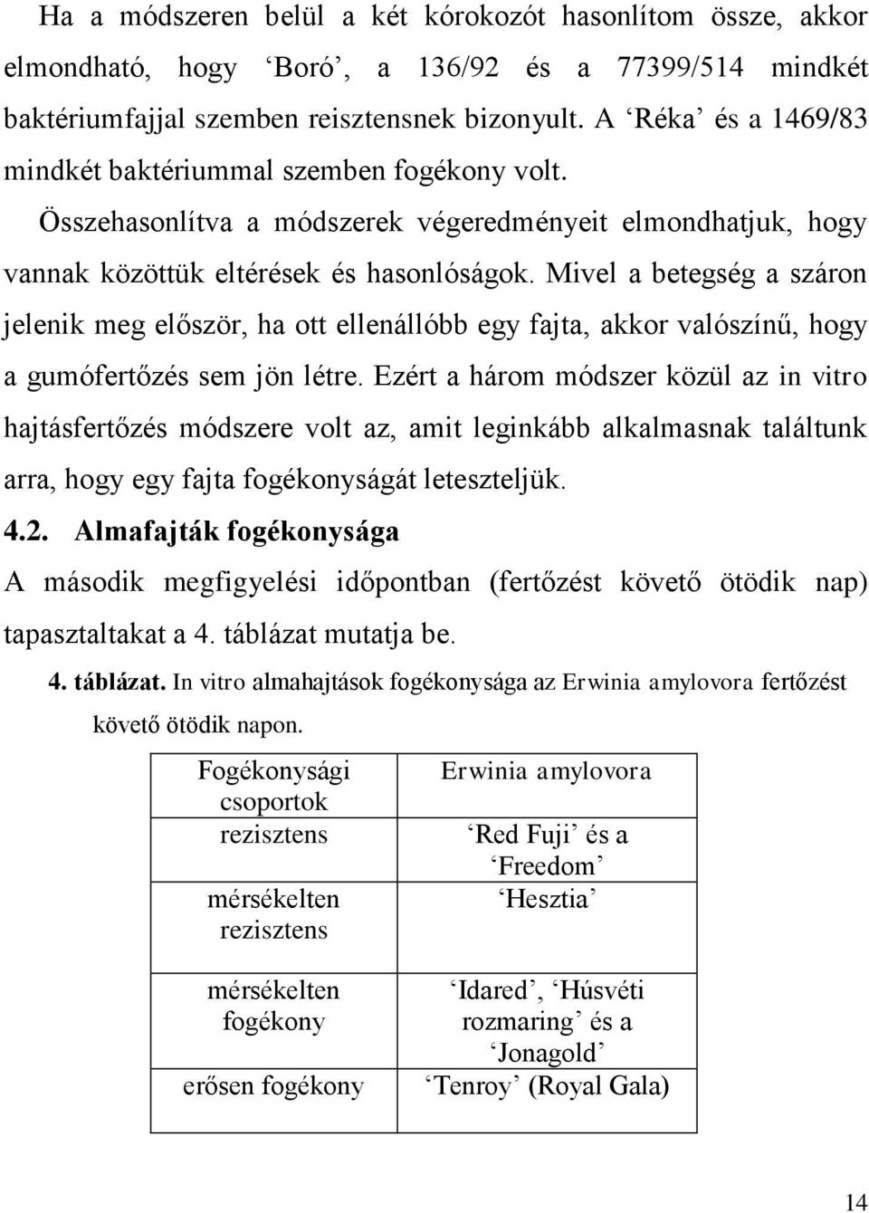 Mivel a betegség a száron jelenik meg először, ha ott ellenállóbb egy fajta, akkor valószínű, hogy a gumófertőzés sem jön létre.