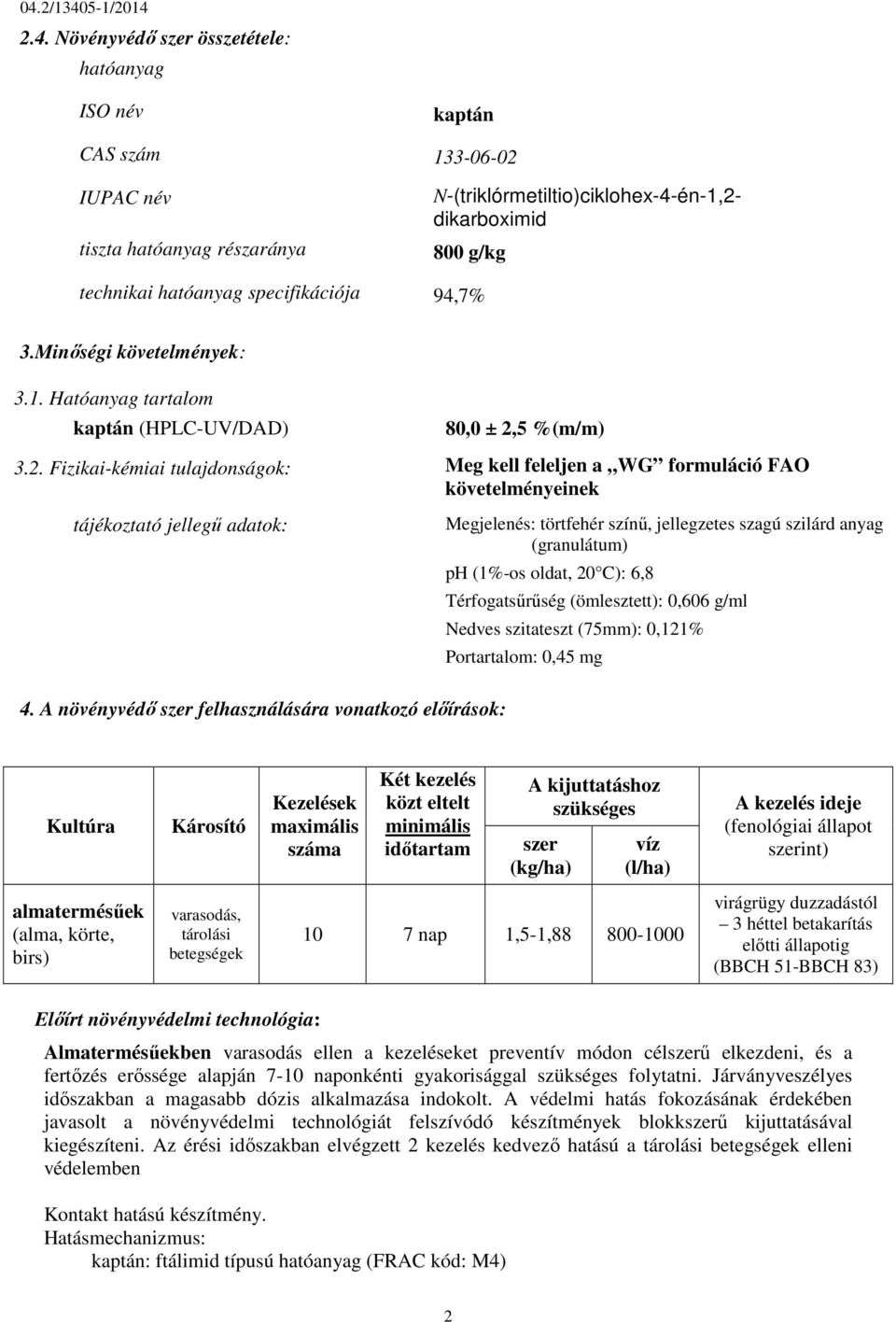 5 %(m/m) 3.2.