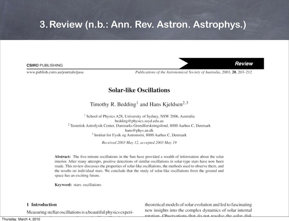 Rev. Astron.