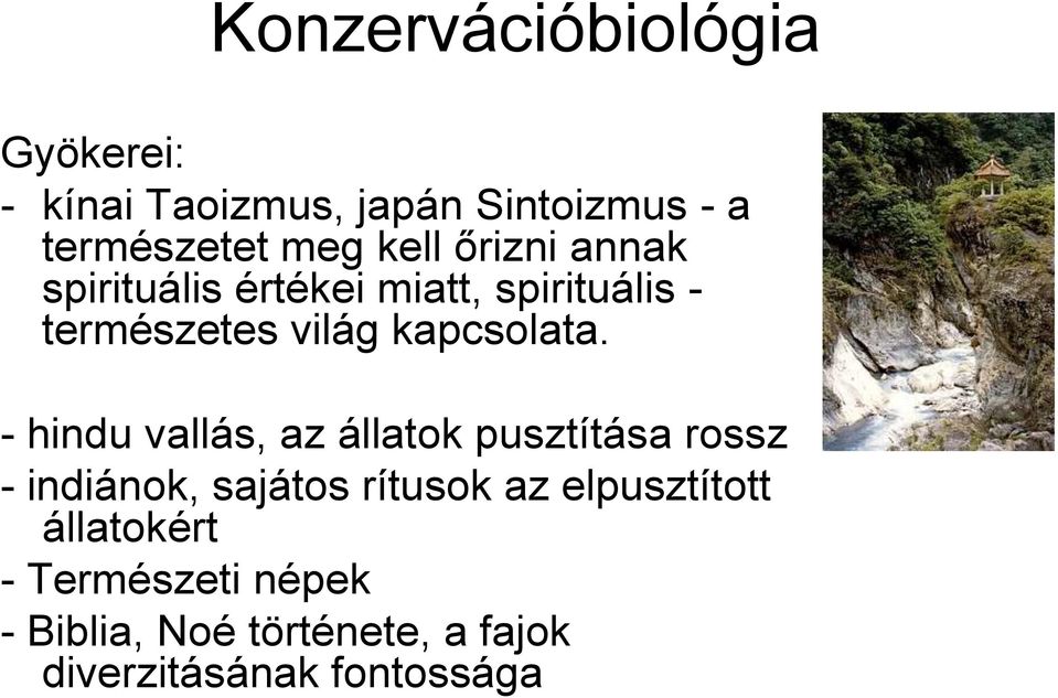 - hindu vallás, az állatok pusztítása rossz - indiánok, sajátos rítusok az elpusztított