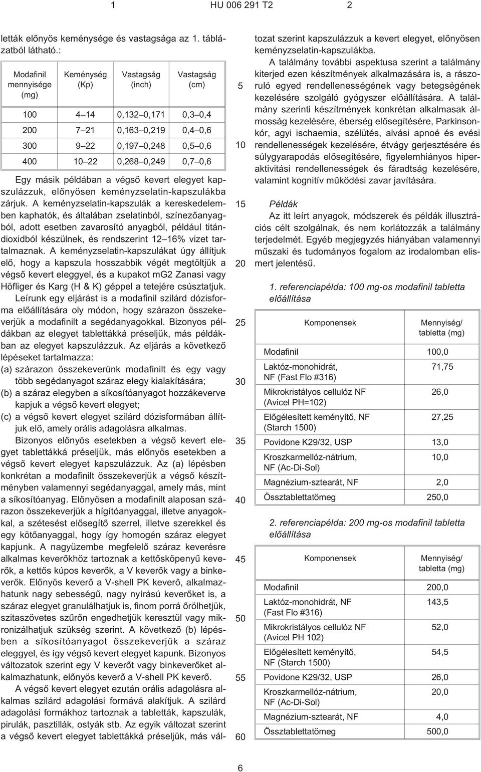 példában a végsõ kevert elegyet kapszulázzuk, elõnyösen keményzselatin-kapszulákba zárjuk.