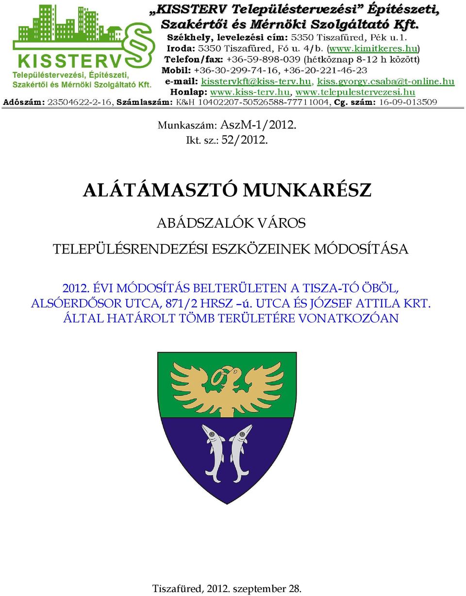 MÓDOSÍTÁSA 2012.