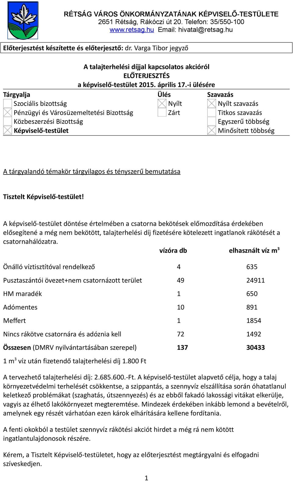 Minősített többség A tárgyalandó témakör tárgyilagos és tényszerű bemutatása Tisztelt Képviselő-testület!