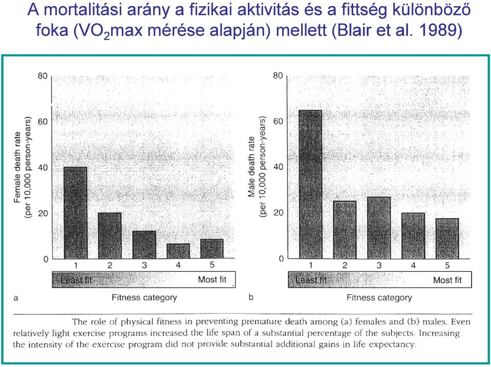 különböző foka (VO2max mérése