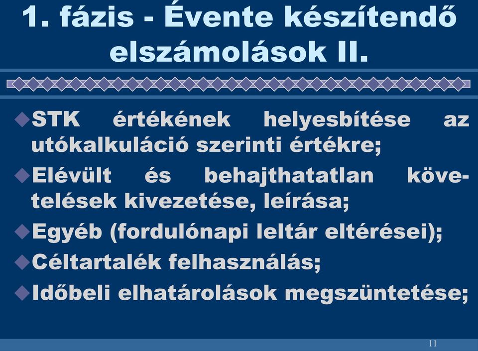 Elévült és behajthatatlan követelések kivezetése, leírása; Egyéb