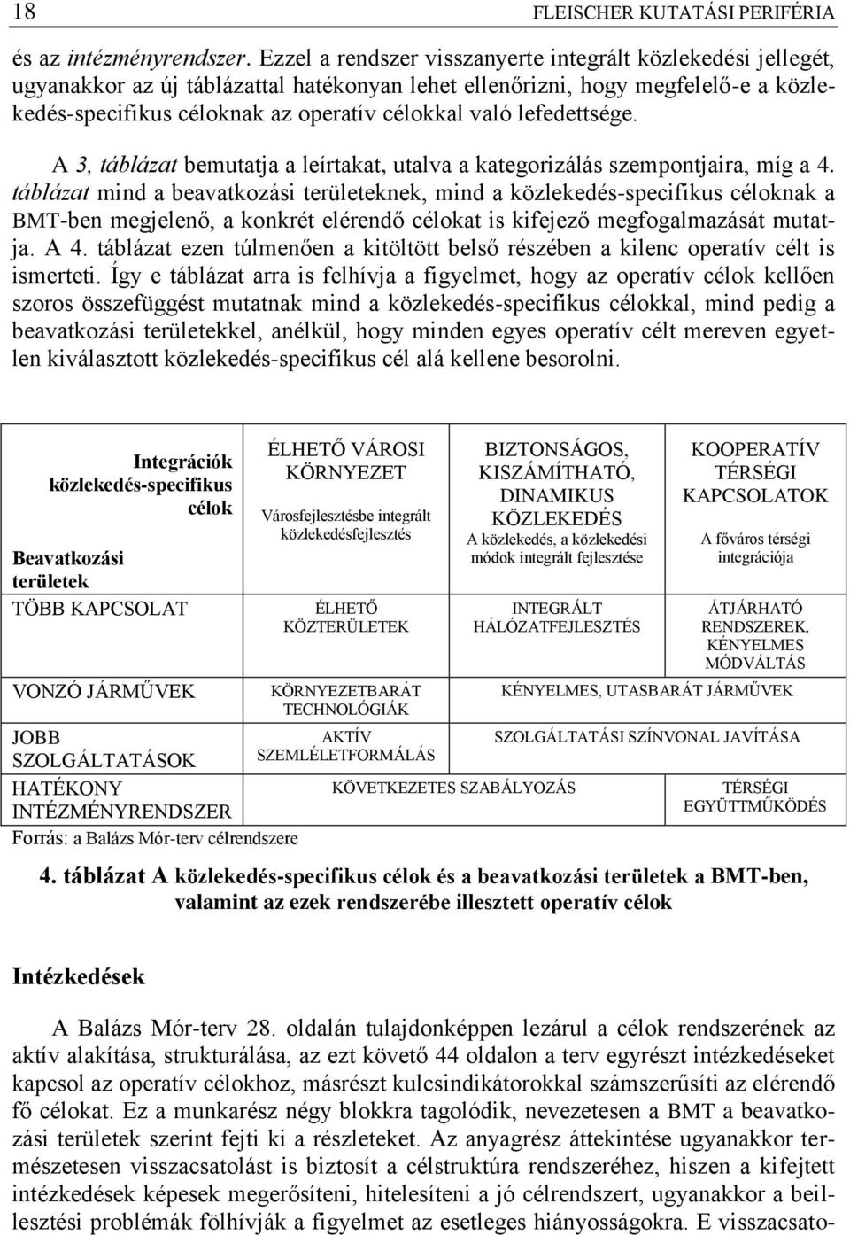 lefedettsége. A 3, táblázat bemutatja a leírtakat, utalva a kategorizálás szempontjaira, míg a 4.