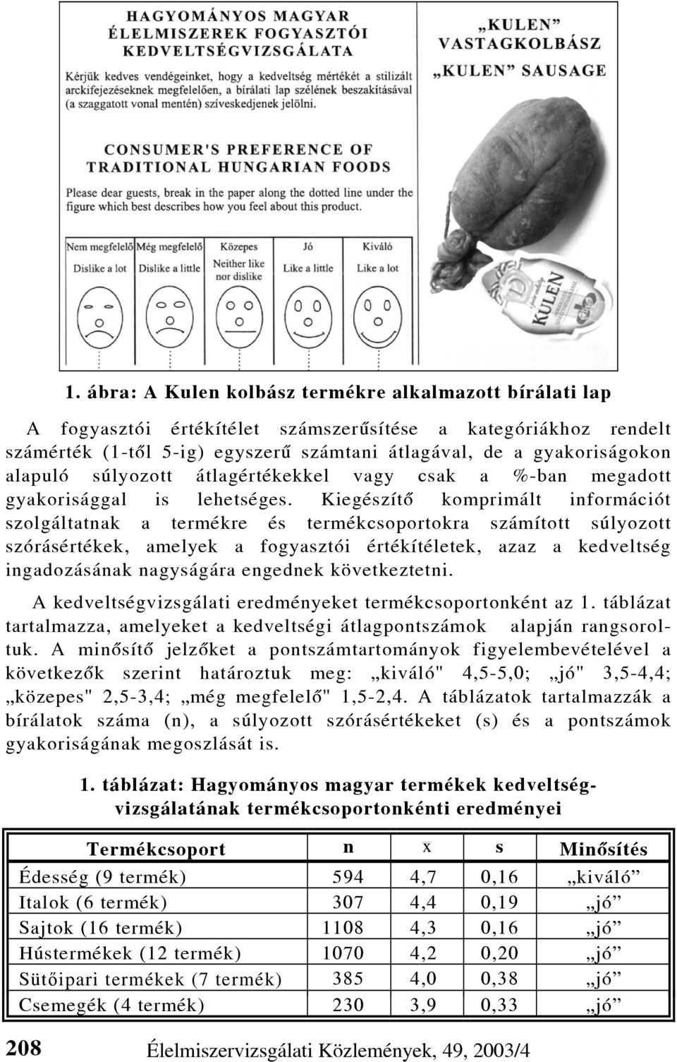 Kiegészítõ komprimált információt szolgáltatnak a termékre és termékcsoportokra számított súlyozott szórásértékek, amelyek a fogyasztói értékítéletek, azaz a kedveltség ingadozásának nagyságára