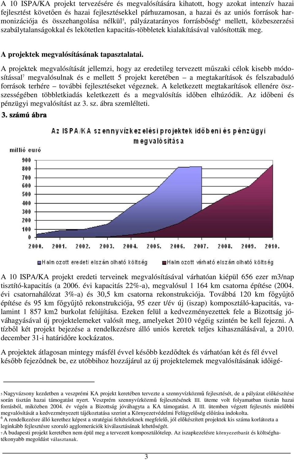 A projektek megvalósításának tapasztalatai.