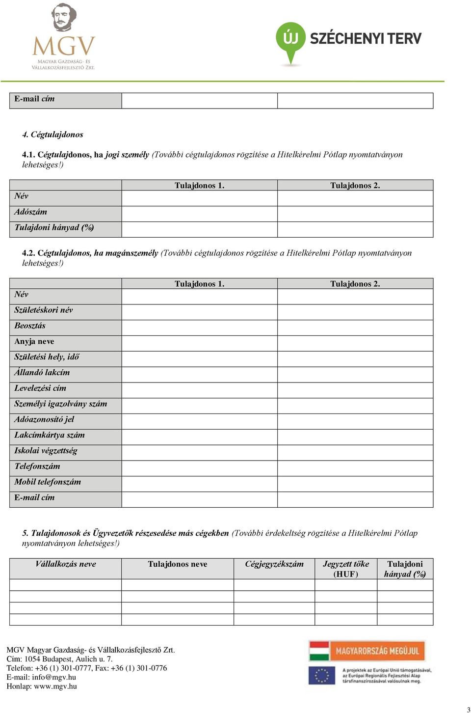 ) Születéskori név Beosztás Anyja neve Születési hely, idő Állandó lakcím Személyi igazolvány szám Adóazonosító jel Lakcímkártya szám Iskolai végzettség Mobil