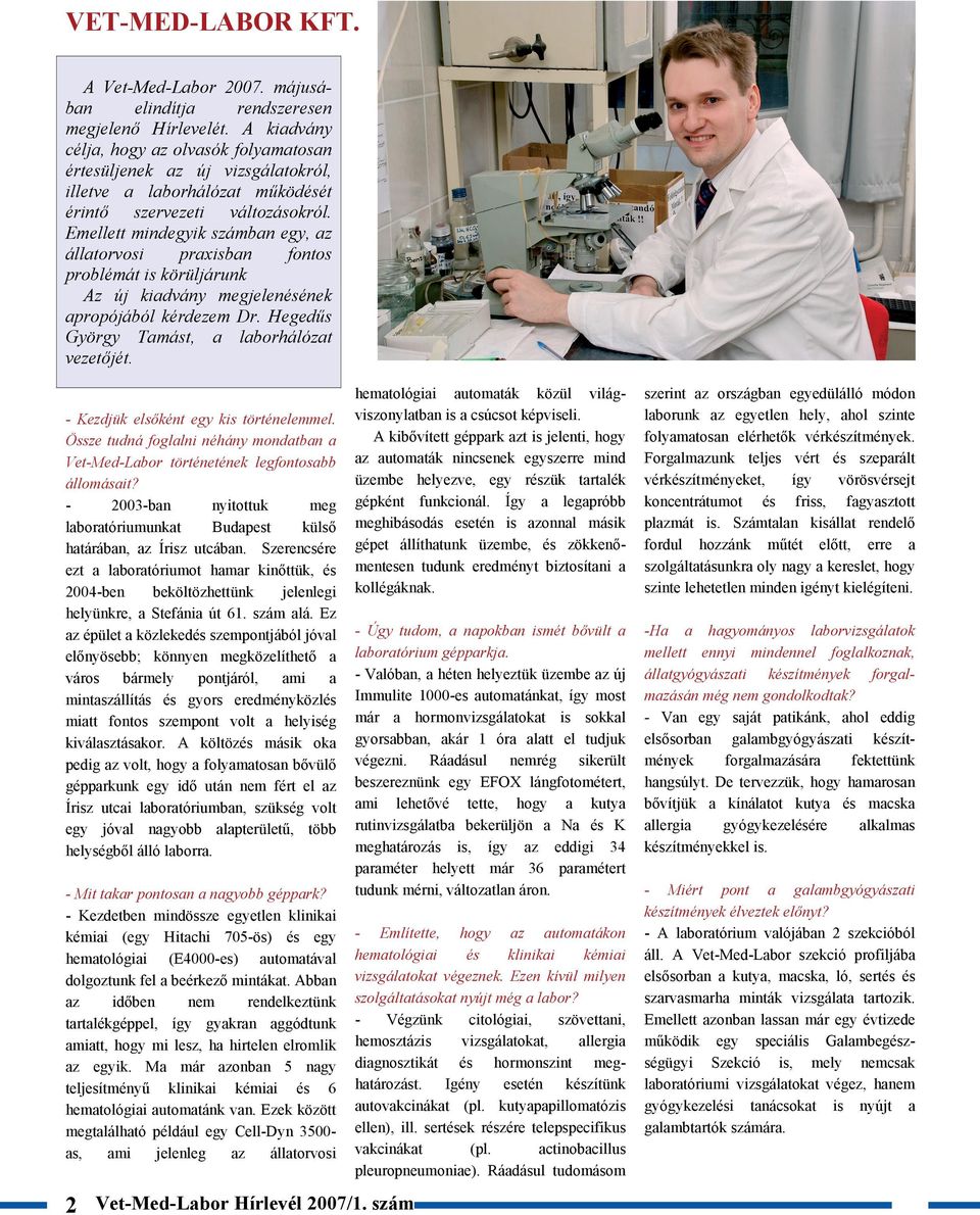 Vet-Med-Labor Hírlevél - PDF Free Download