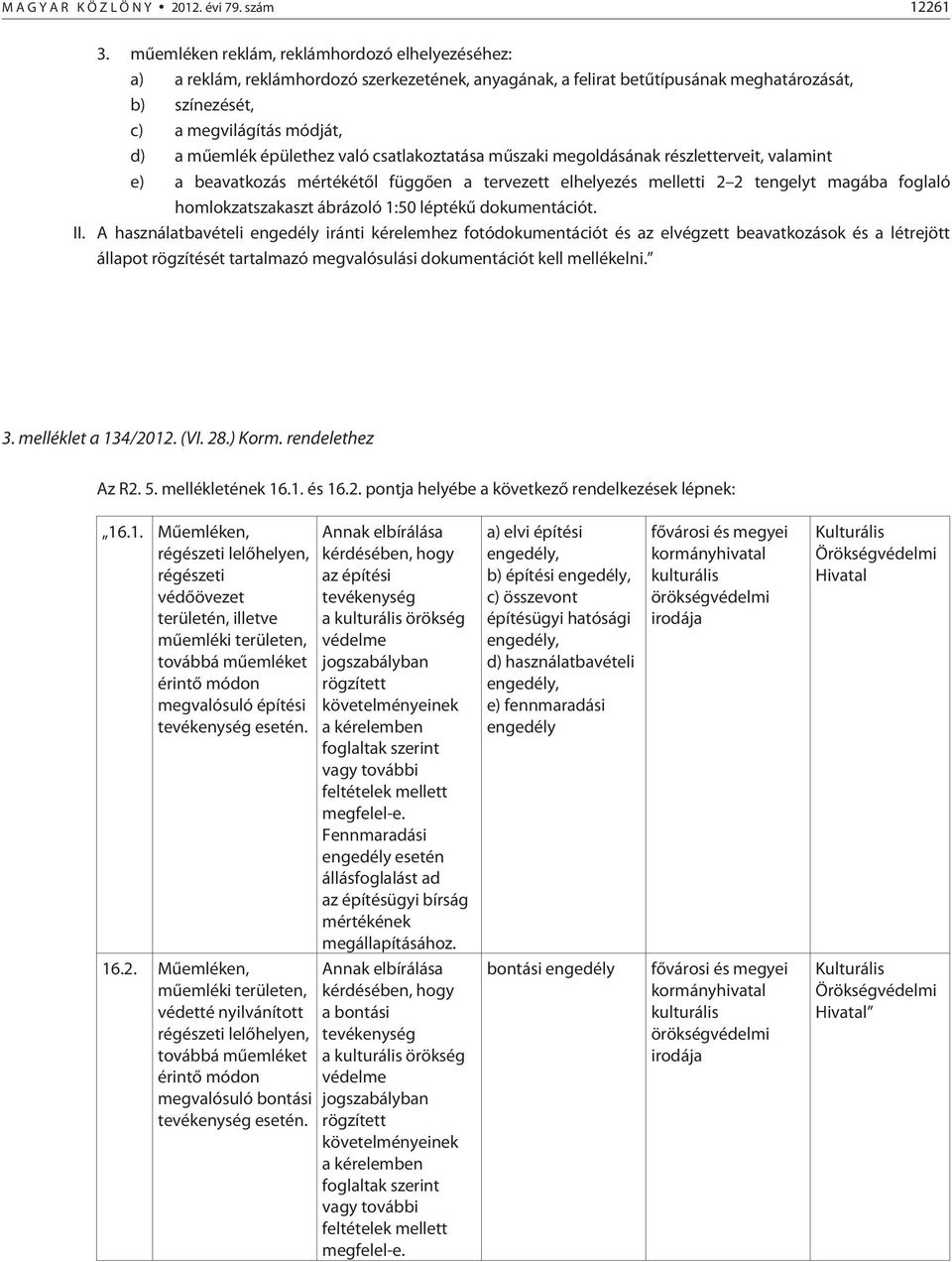 épülethez való csatlakoztatása mûszaki megoldásának részletterveit, valamint e) a beavatkozás mértékétõl függõen a tervezett elhelyezés melletti 2 2 tengelyt magába foglaló homlokzatszakaszt ábrázoló