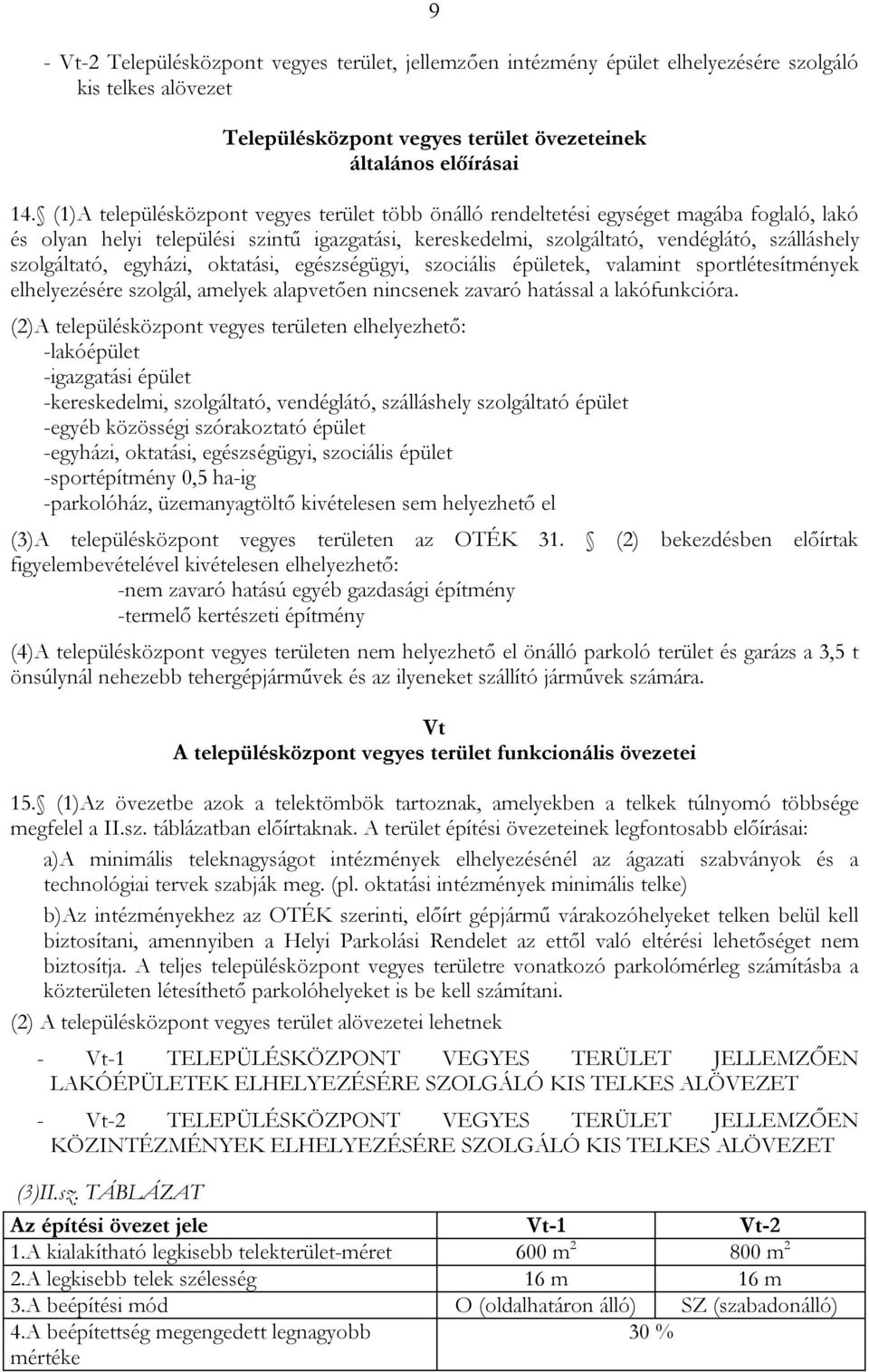 szolgáltató, egyházi, oktatási, egészségügyi, szociális épületek, valamint sportlétesítmények elhelyezésére szolgál, amelyek alapvetően nincsenek zavaró hatással a lakófunkcióra.
