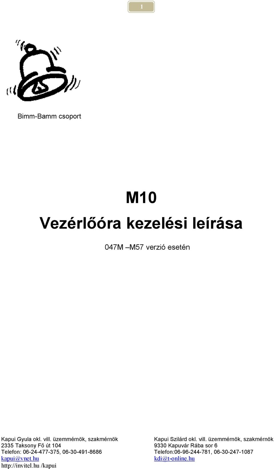 Vezérlőóra