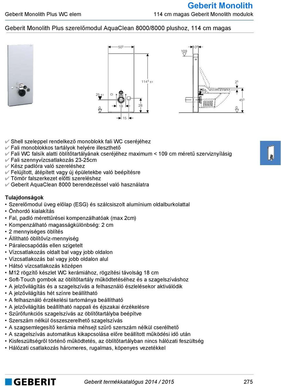 Geberit Monolith Plus WC elem 263. Geberit Monolith WC elem 269. Geberit  Monolith bidé elem 272. Geberit Monolith Plus WC elem PDF Free Download