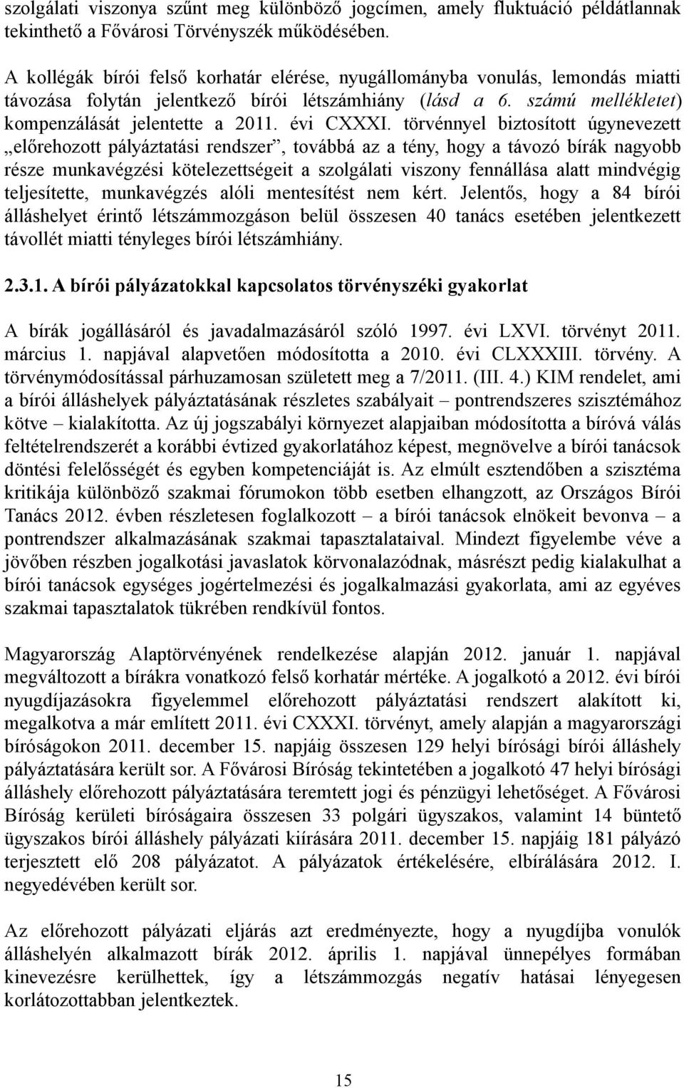 évi CXXXI.