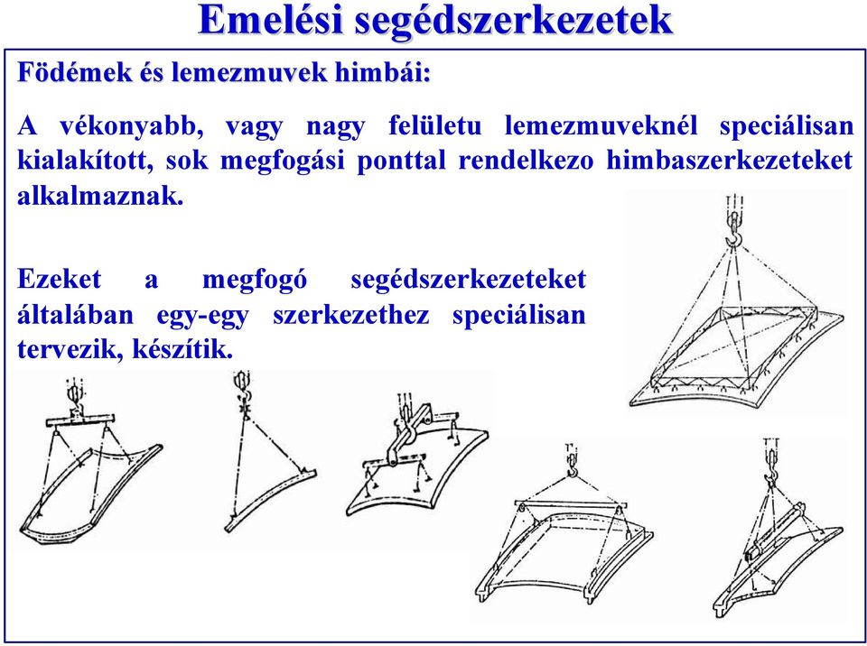 ponttal rendelkezo himbaszerkezeteket alkalmaznak.