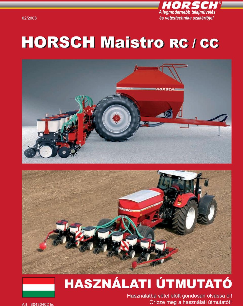 HORSCH Maistro RC / CC Art.