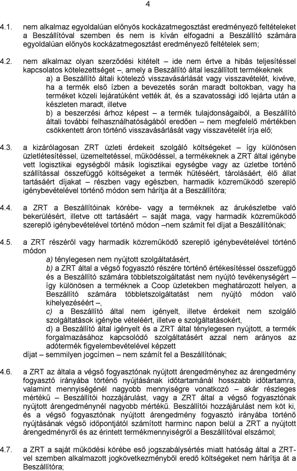 feltételek sem; 4.2.