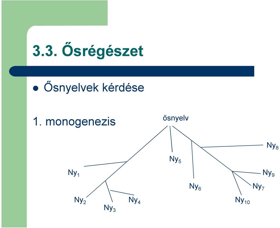 monogenezis ősnyelv Ny 8