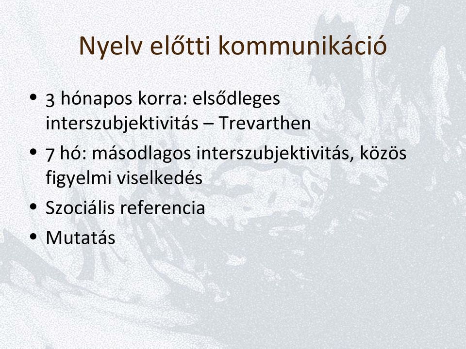 hó: másodlagos interszubjektivitás, közös