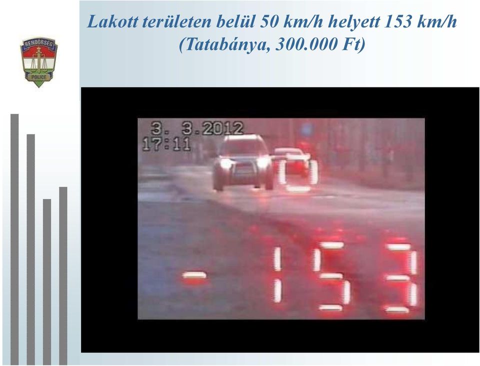 helyett 153 km/h