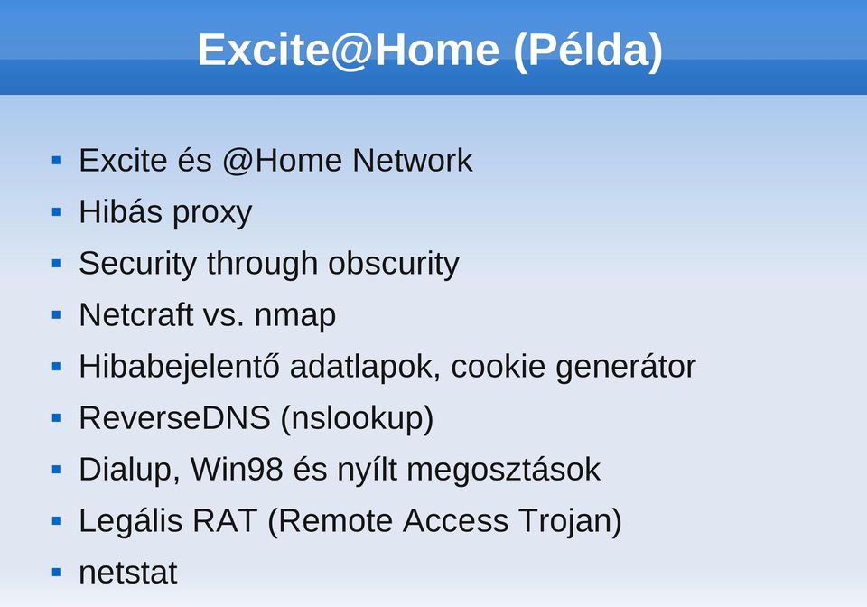 nmap Hibabejelentő adatlapok, cookie generátor ReverseDNS