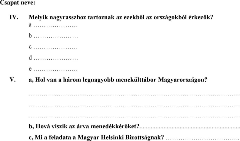 a, Hol van a három legnagyobb menekülttábor Magyarországon?