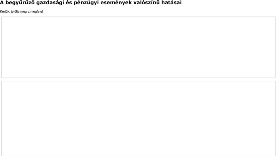 17:25 A begyűrűző gazdasági és pénzügyi események valószínű hatásai Kérjük,