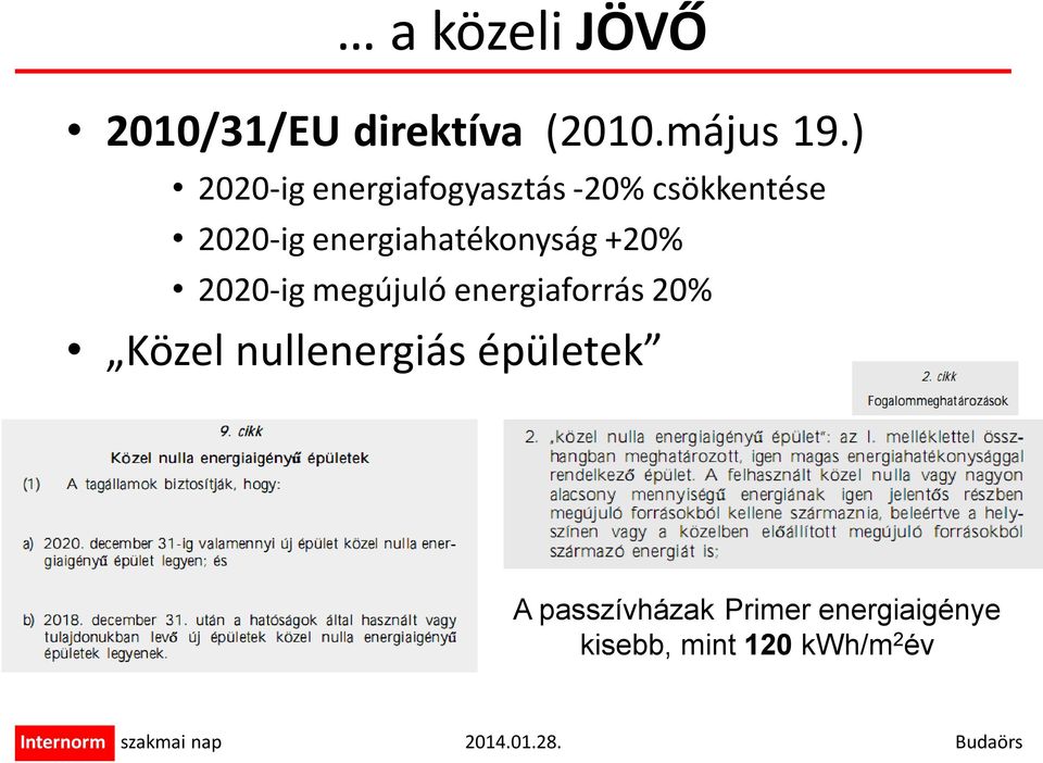 energiahatékonyság +20% 2020-ig megújuló energiaforrás 20%