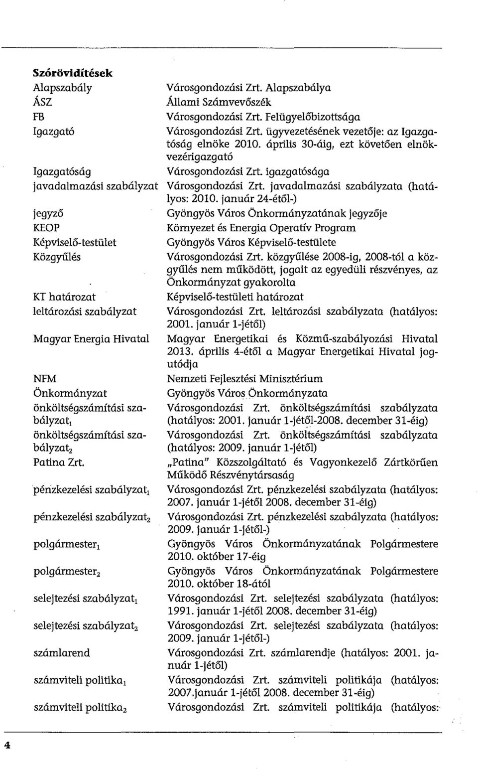 pénzkezelési szabályzat, pénzkezelési szabályzat2 polgármester, polgármester 2 selejtezési szabályzat, selejtezési szabályzat2 számlarend számviteli politika, számviteli politika2 Városgondozási Zrt.