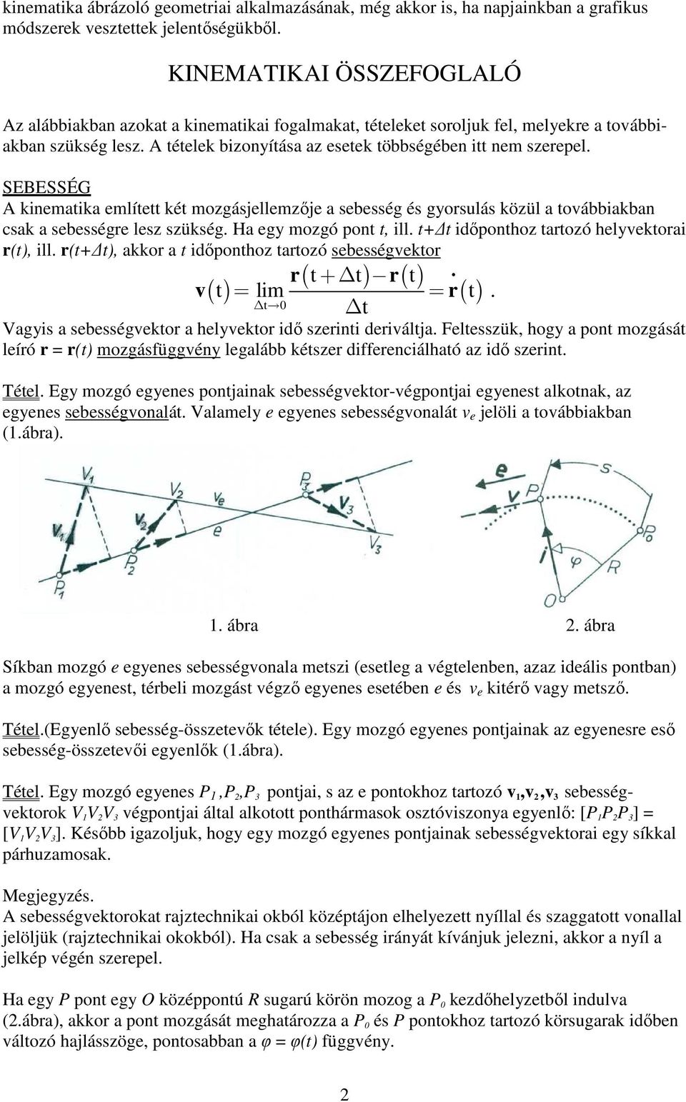 KINEMATIKAI ÁBRÁZOLÓ GEOMETRIA - PDF Ingyenes letöltés